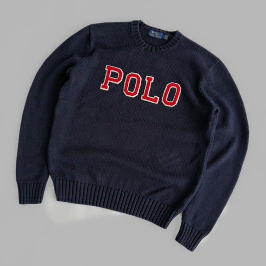 Ralph Lauren Spell Out Heavy Knit - Small