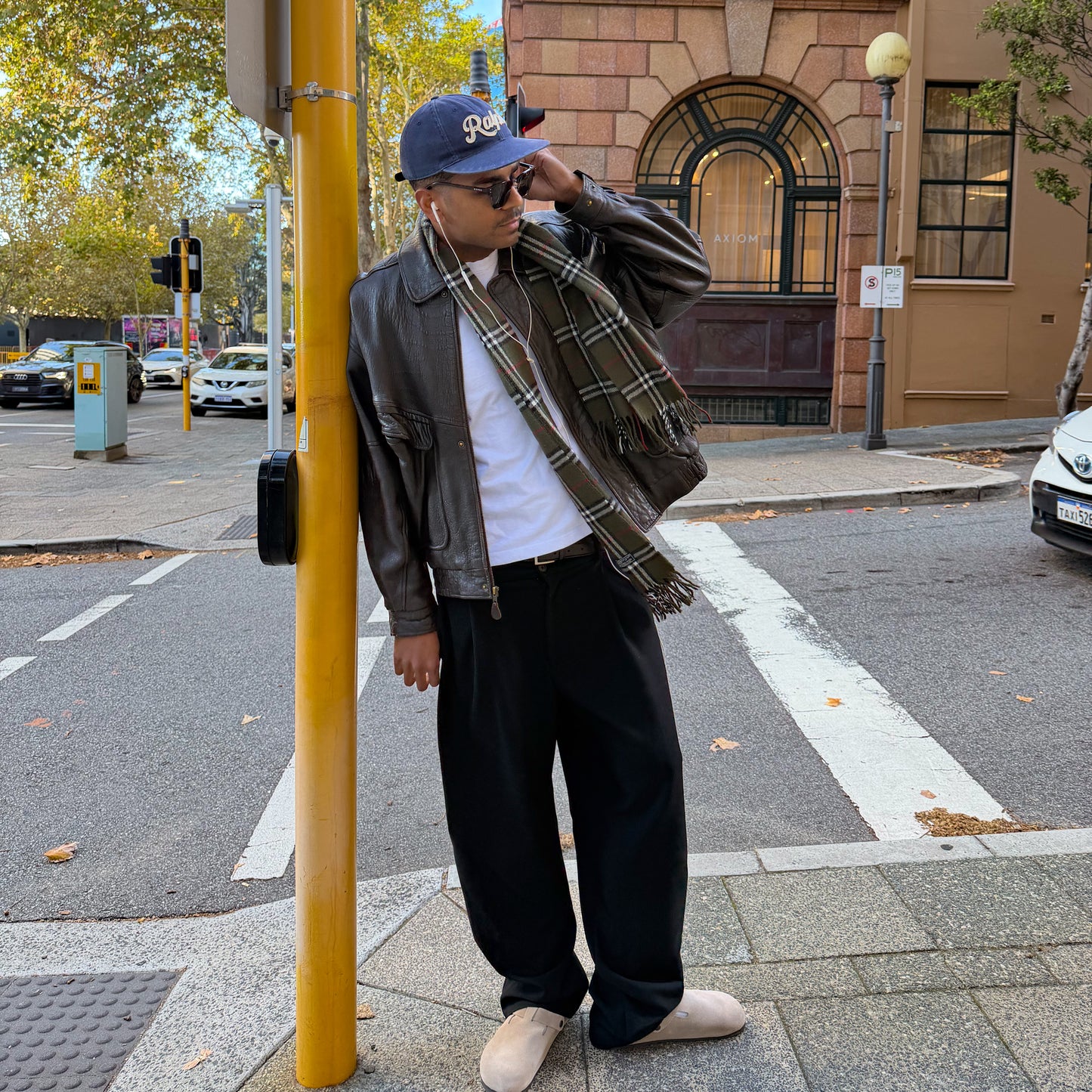 90s Burberry Lambswool Check Scarf