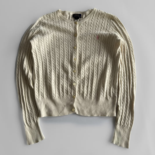 Ralph Lauren Cable Knit Cardigan - Small