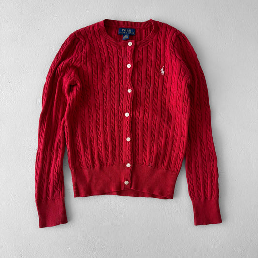 Polo Cableknit Cardigan - XXS