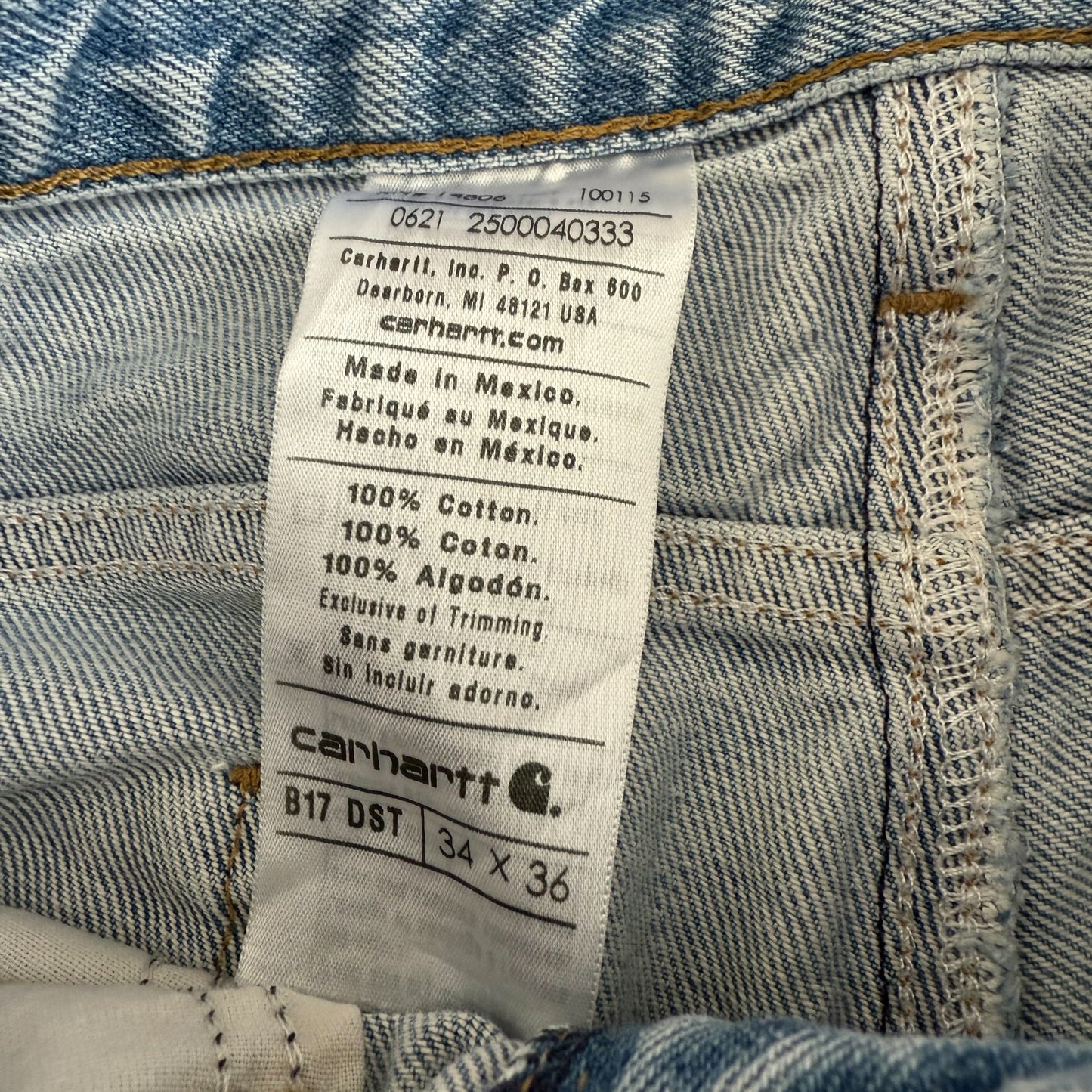 Carhartt Straight Leg Jeans - 34 X 36
