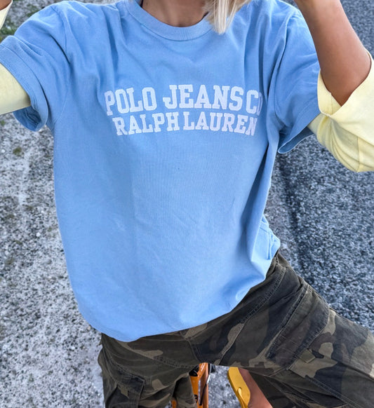 Y2K Ralph Lauren Polo Jeans Co Spell Out Tee - L