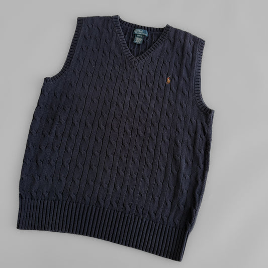 Ralph Lauren Cable Knit Vest - Small