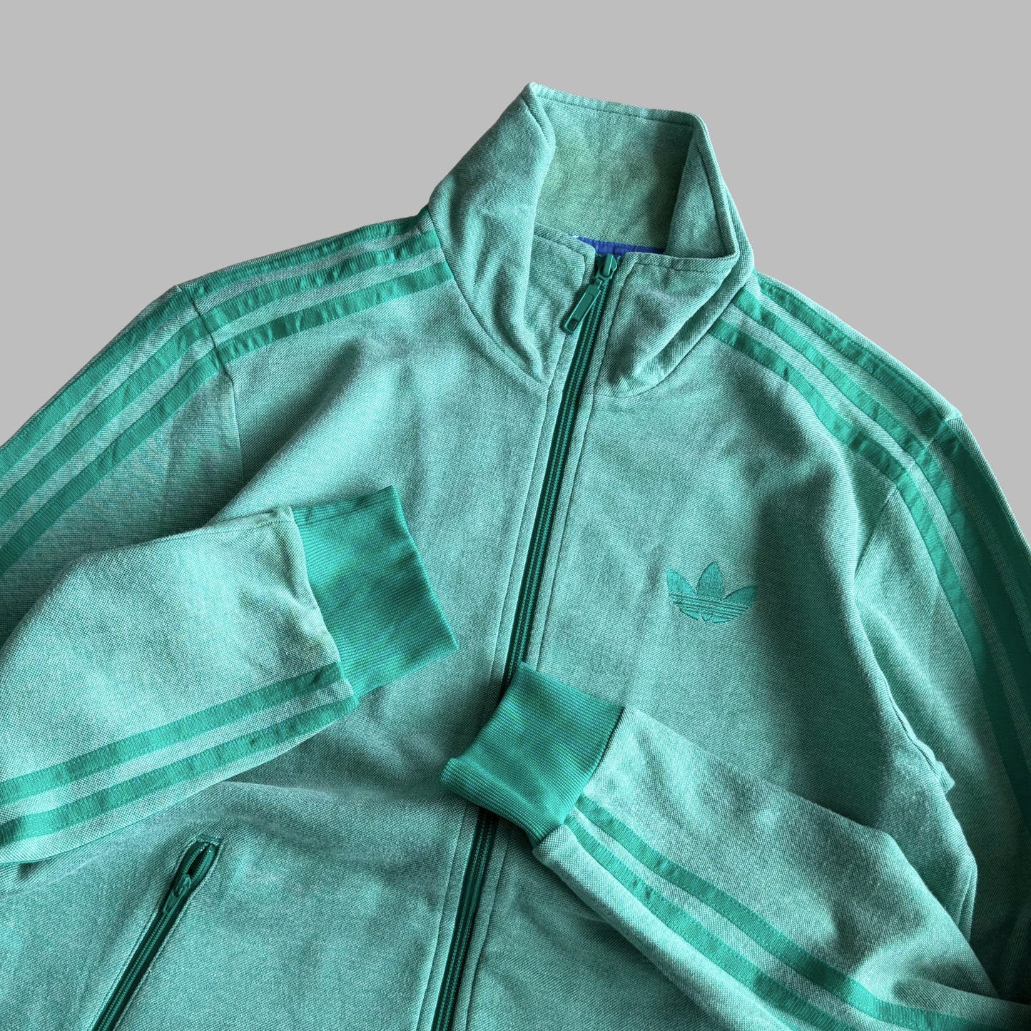 Y2K Adidas Three Stripe Track Jacket - L