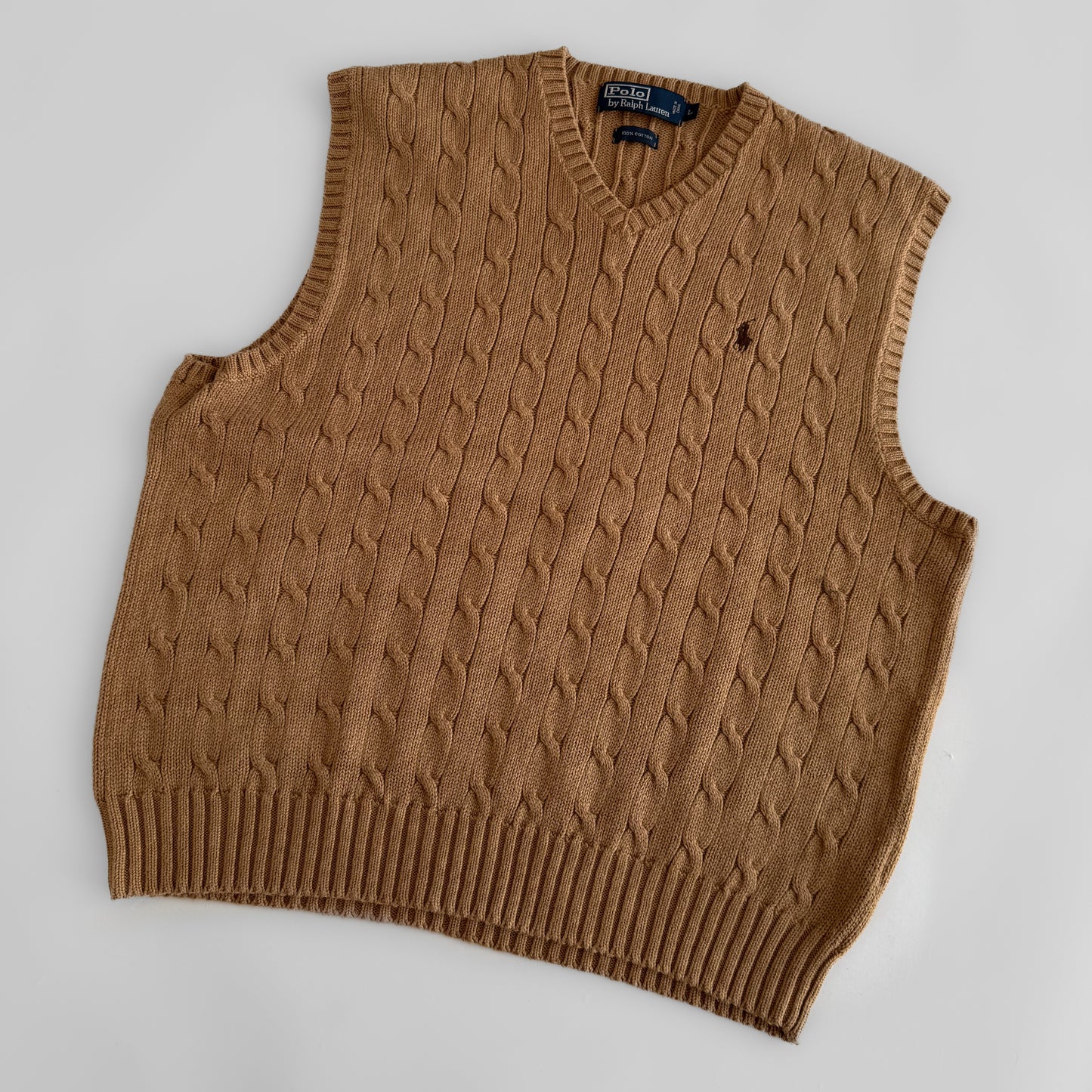 Ralph Lauren Cable Knit Vest - Large