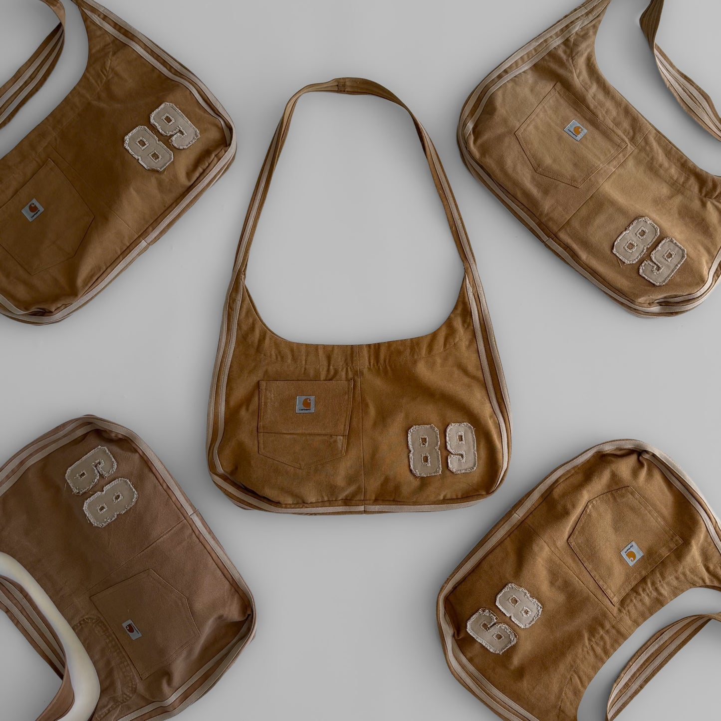 Reworked Carhartt Racer Bag - Tan