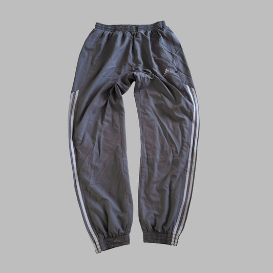 Y2K Adidas Three Stripe Baggy Track Pants - M