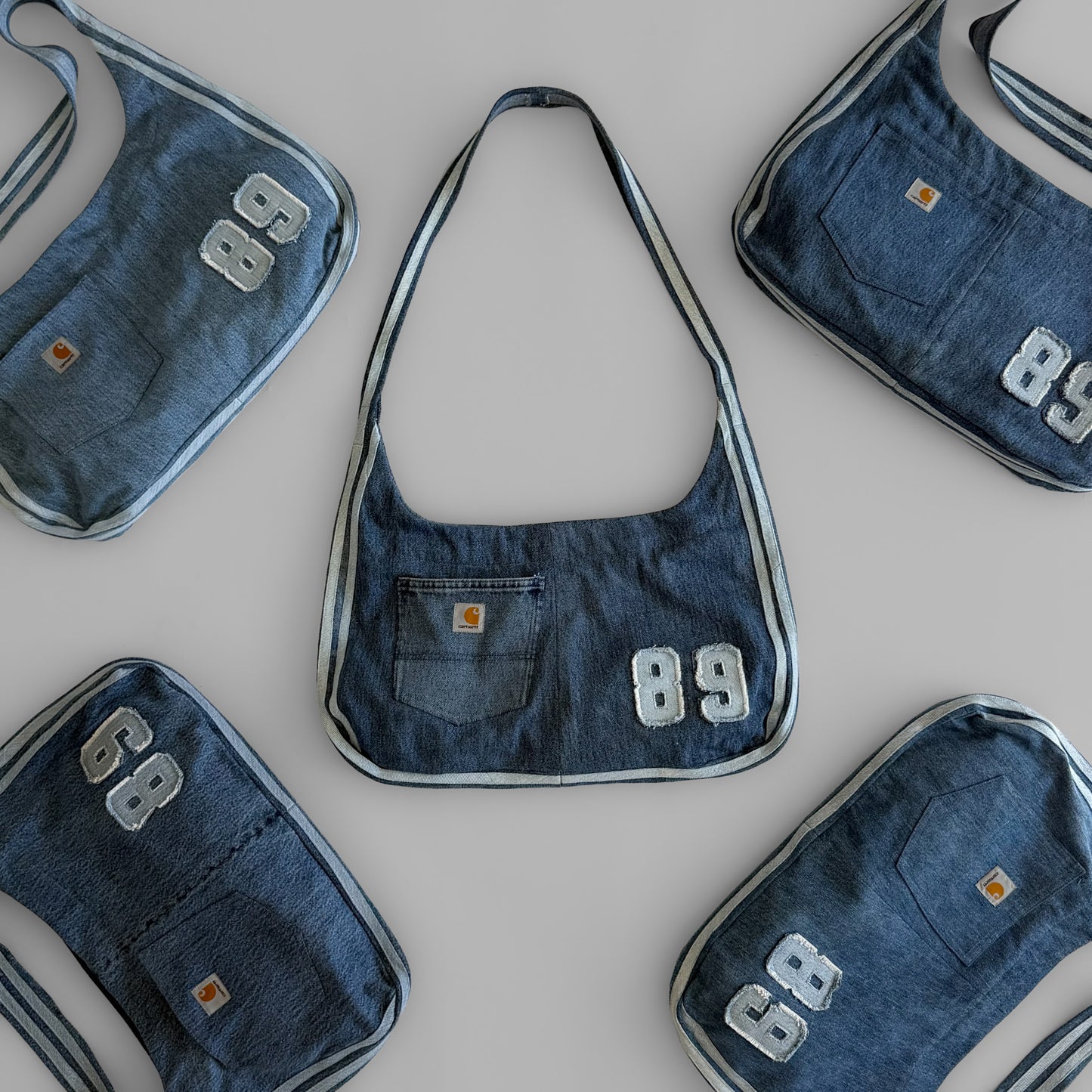 Reworked Racer Bag - Denim