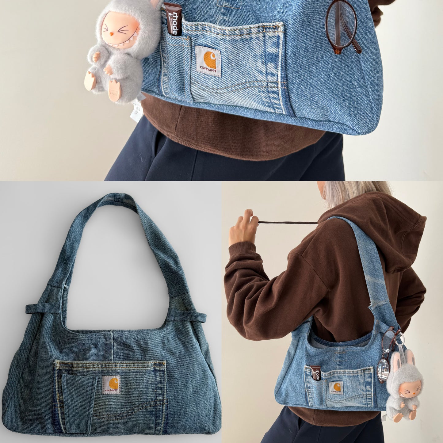 Reworked Carhartt Jackie - Blue Denim