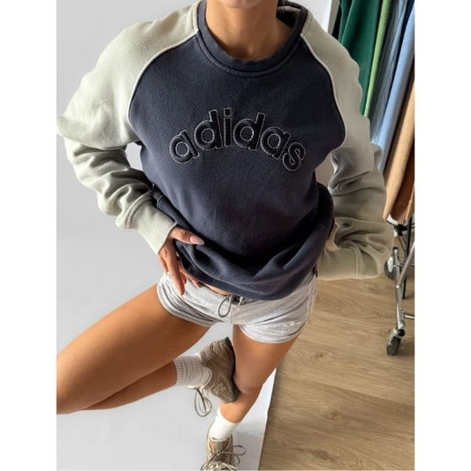 00s Adidas Spell Out Sweatshirt - Small