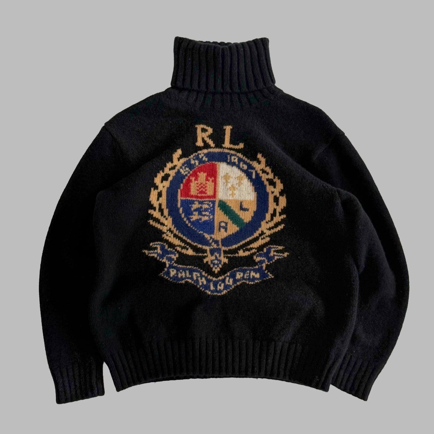 Polo Ralph Lauren Crest Knit Sweater - L
