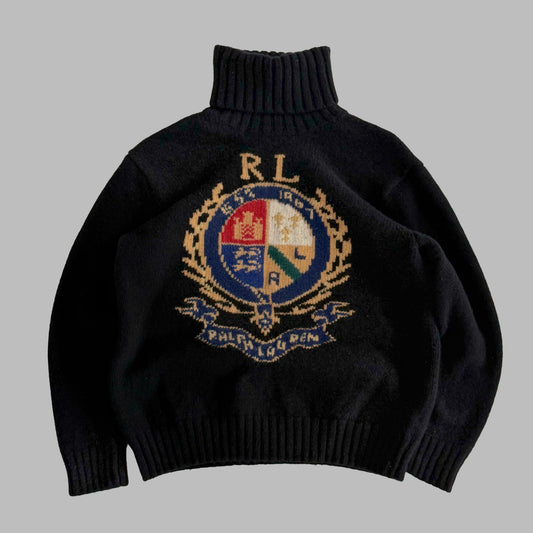 Polo Ralph Lauren Crest Knit Sweater - L