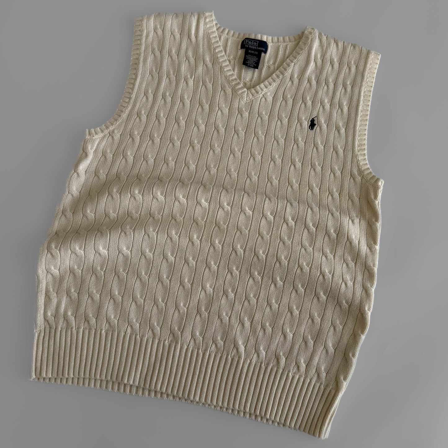 Ralph Lauren Cable Knit Vest - Medium