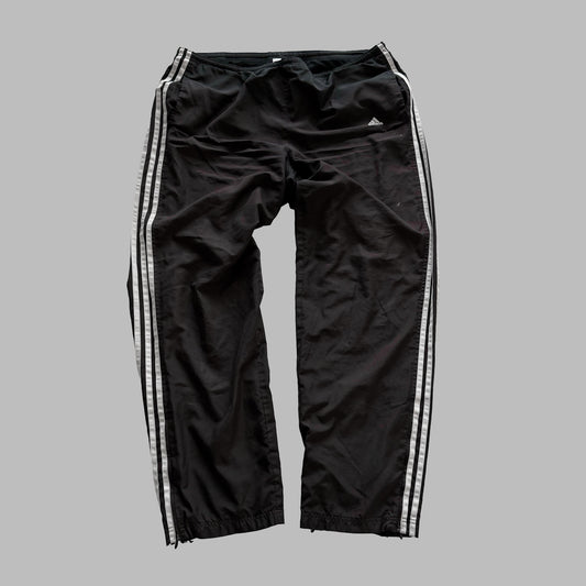 Y2K Adidas Three Stripe Baggy Track Pants - XL