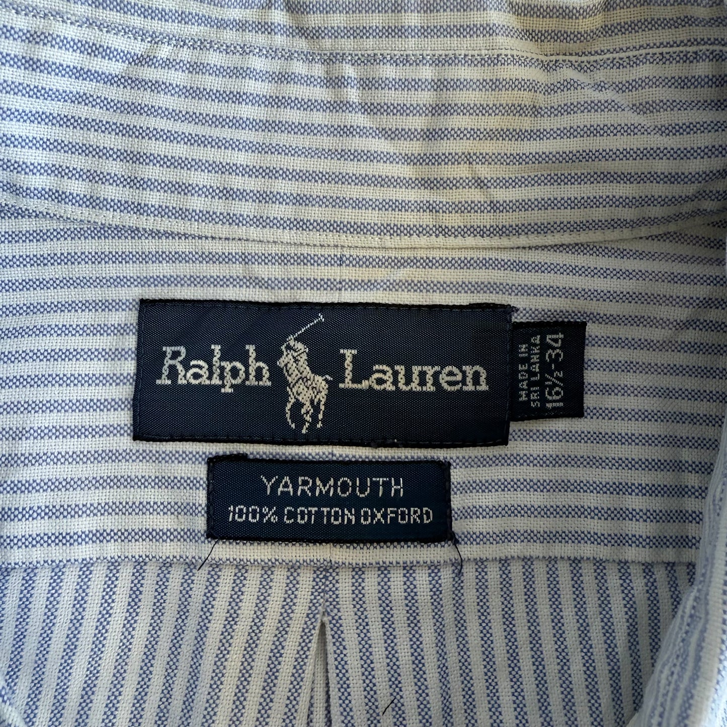 Ralph Lauren Striped Button Up Shirt - Large
