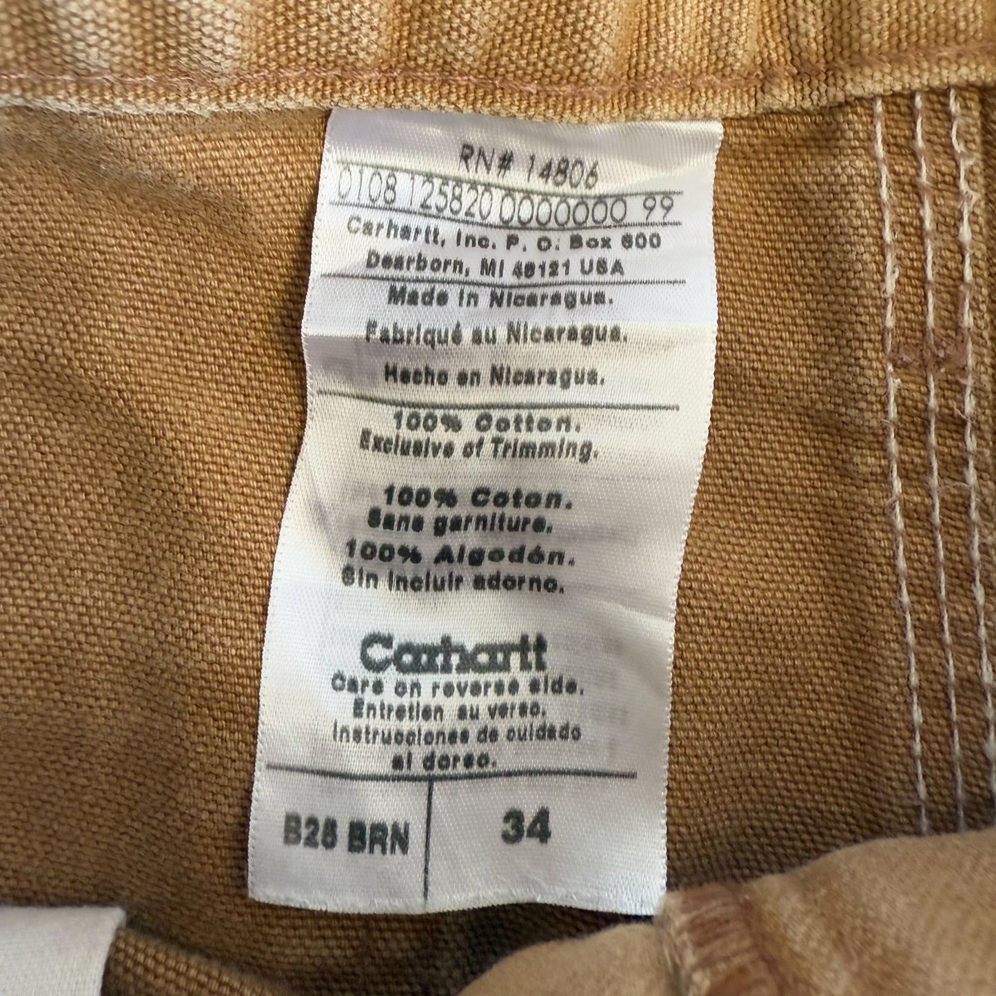 Carhartt Carpenter Shorts - 34”