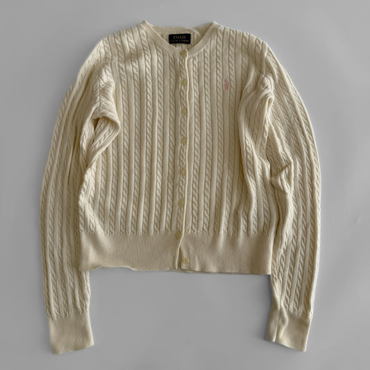 Ralph Lauren Cable Knit Cardigan - Small