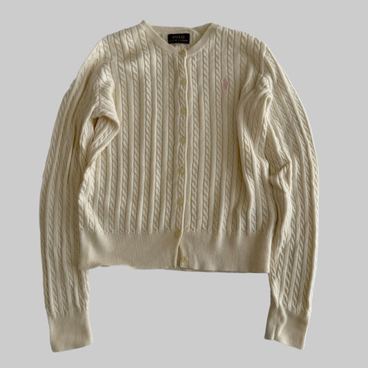 Ralph Lauren Cable Knit Cardigan - Small