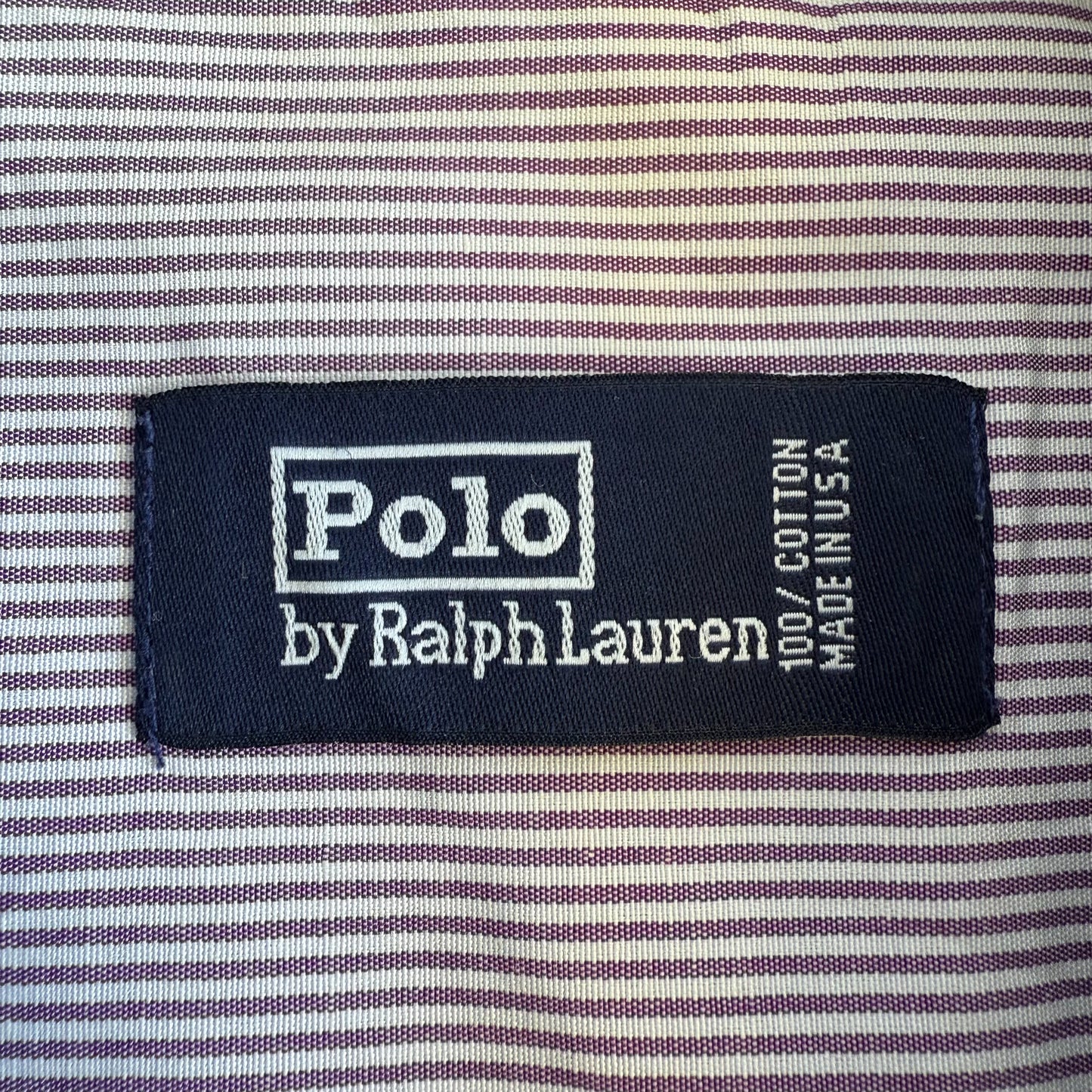 Ralph Lauren Striped Button Up Shirt - Large