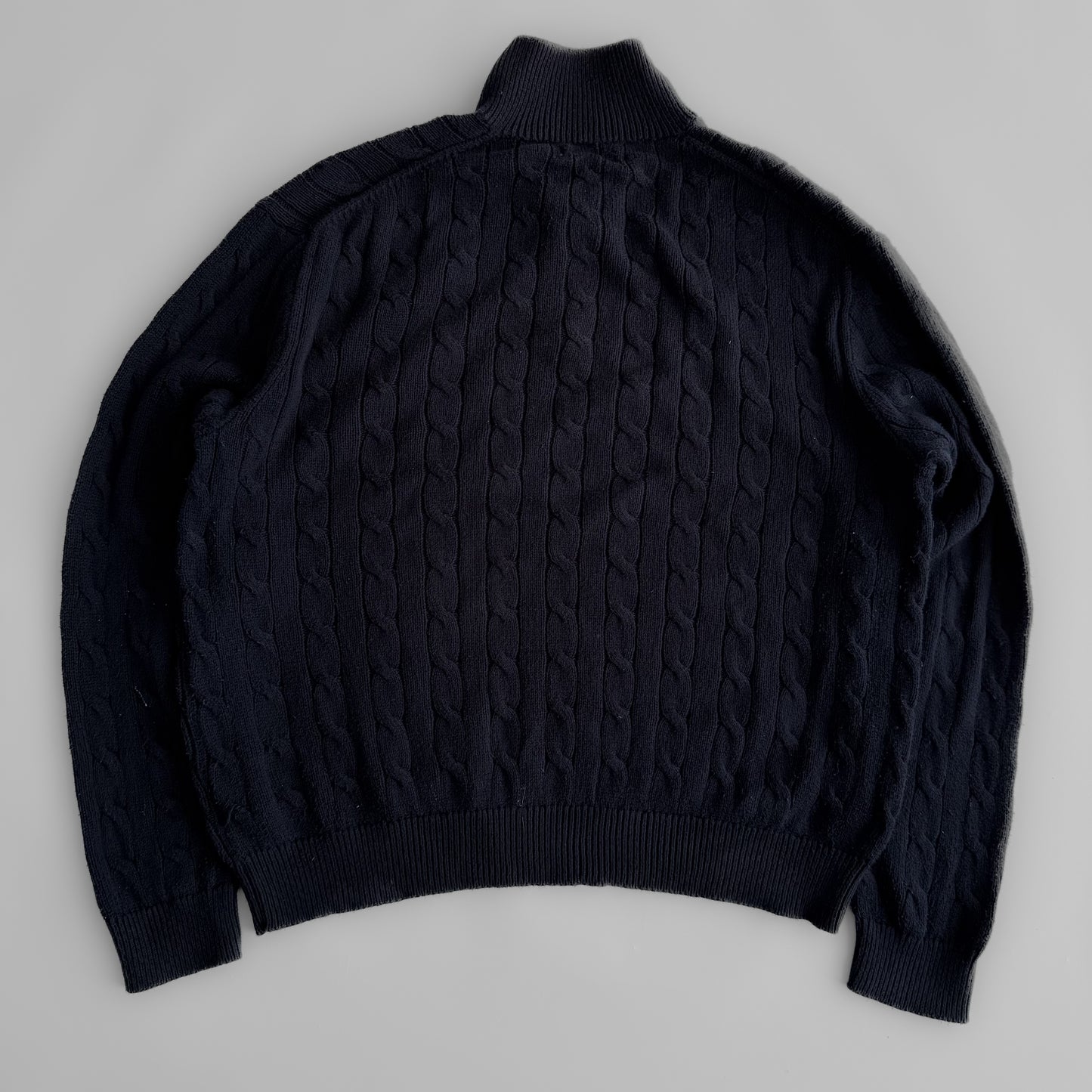 Ralph Lauren Cable knit Quarter Zip - XL