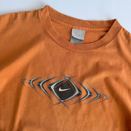 00s Nike Centre Swoosh T-Shirt - Large