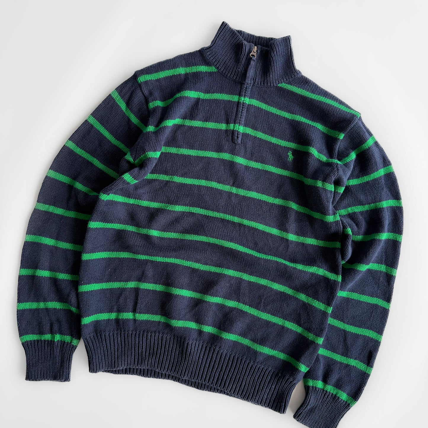 Ralph Lauren Striped Quarter Zip - Small