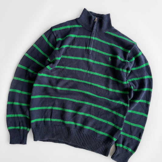 Ralph Lauren Striped Quarter Zip - Small