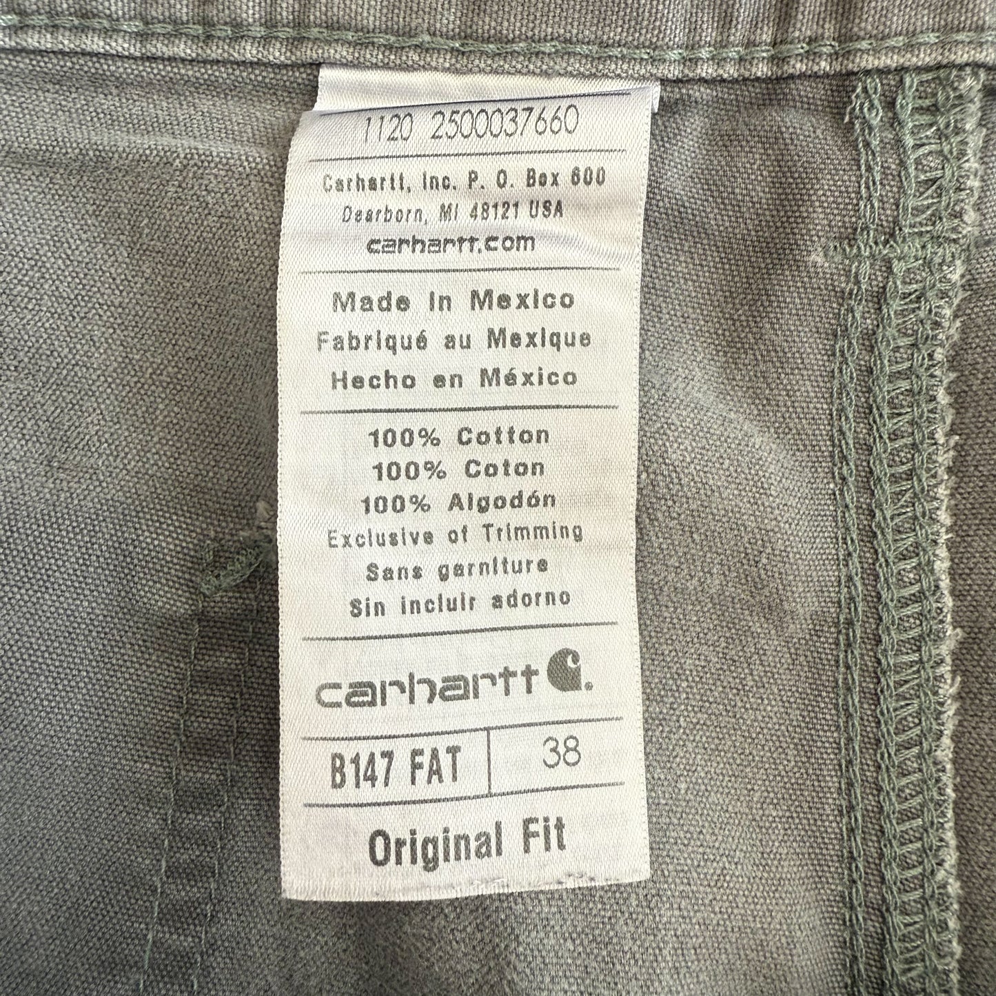 Carhartt Carpenter Shorts - 38”