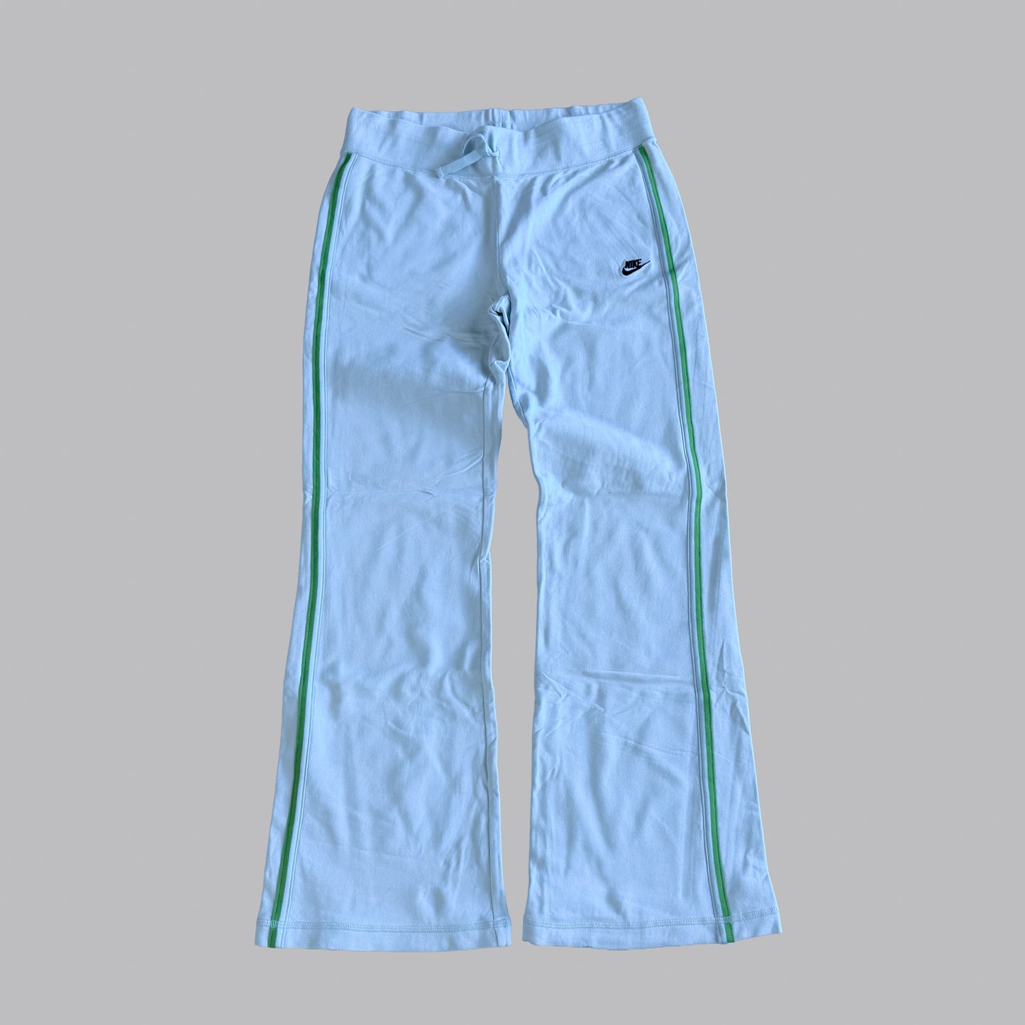 Y2K Nike Striped Wide Leg Track Pants - M