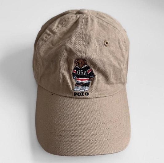 Polo Hockey Bear Cap