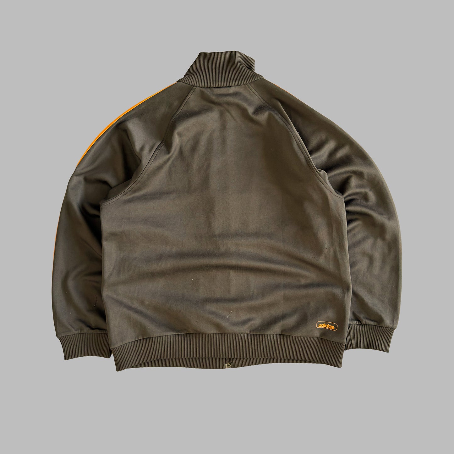 Y2K Adidas Three Stripe Spell Out Track Jacket - L