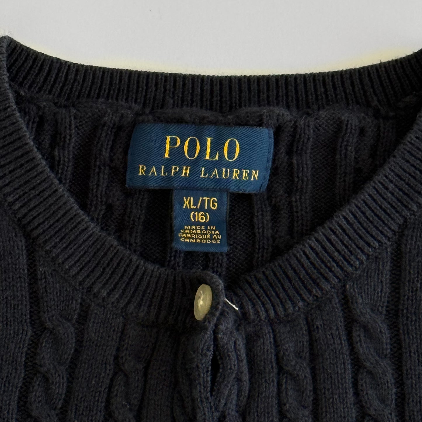 Ralph Lauren Cable Knit Cardigan - Medium