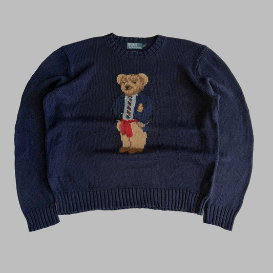 90s Polo Ralph Lauren Classic Bear Knit - XXL