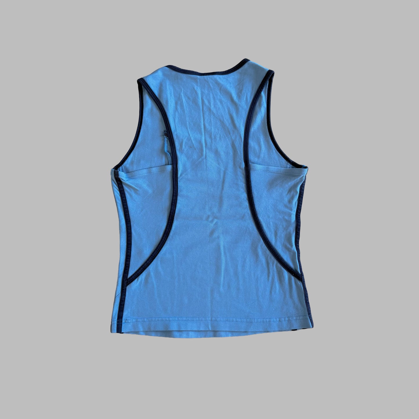 Y2K Adidas Square Neck Activewear Tank - M