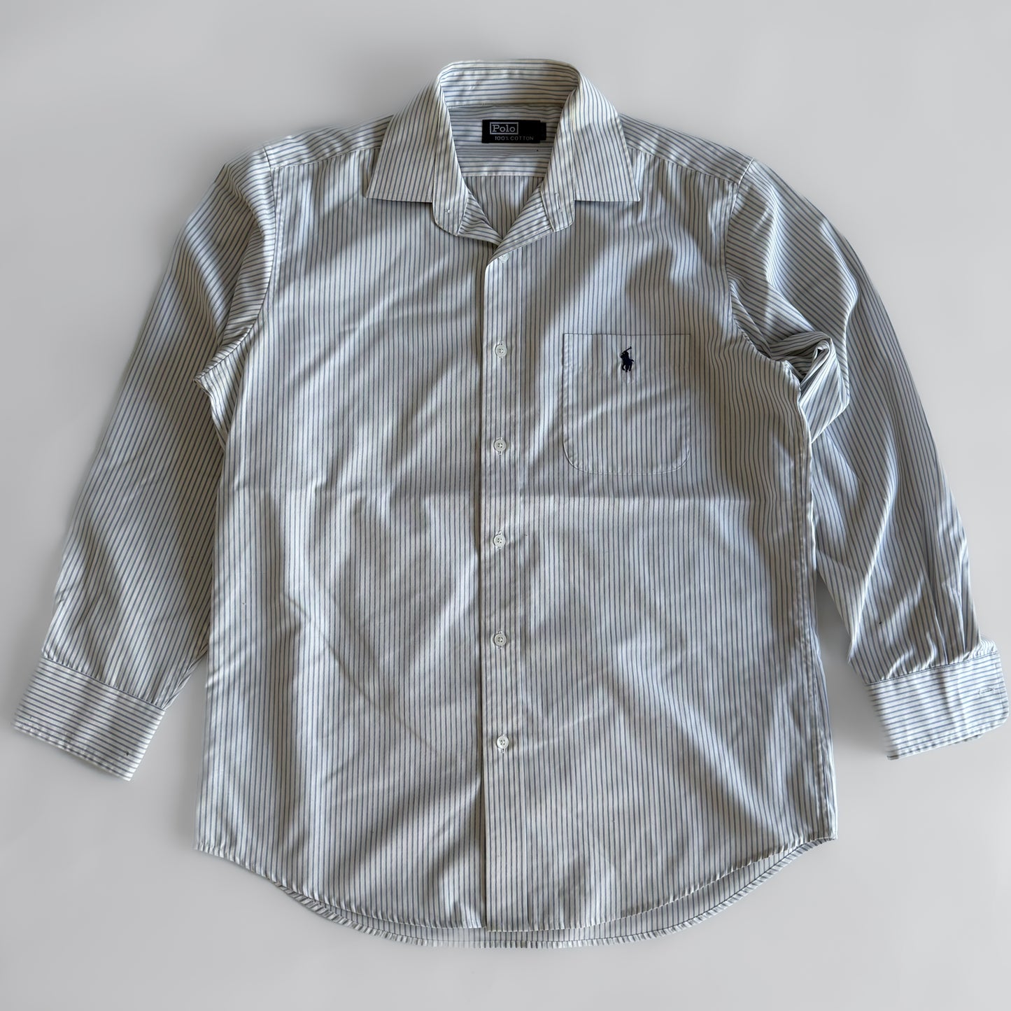 Ralph Lauren Striped Button Up Shirt - Large