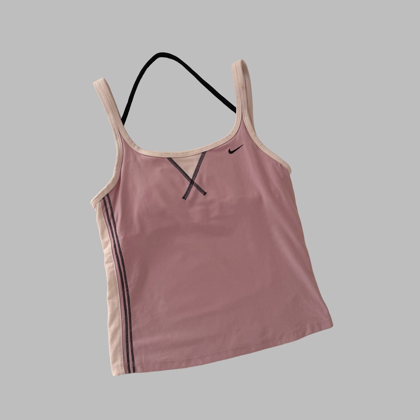 Y2K Nike Panelled Activewear Halter Tank - S