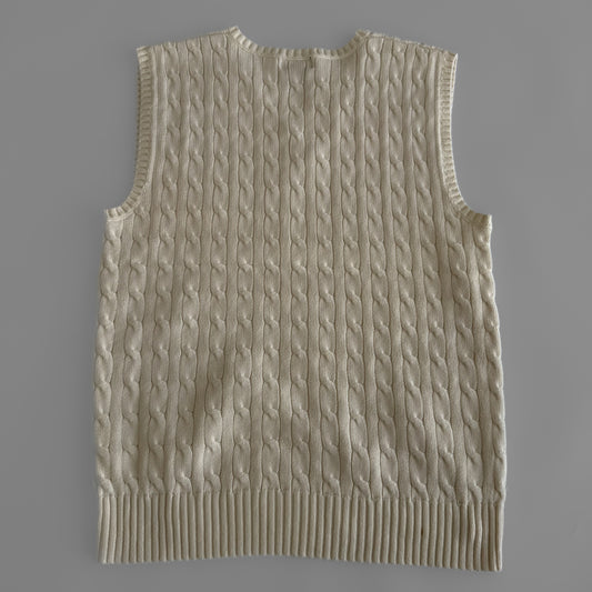 Ralph Lauren Cable Knit Vest - Medium