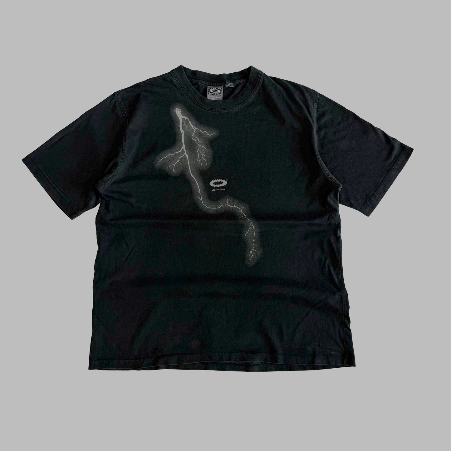Y2K Oakley Software Lightning Graphic  T-Shirt - XL