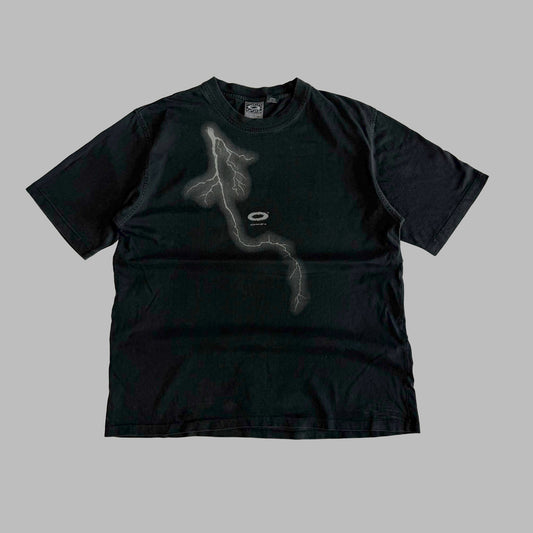 Y2K Oakley Software Lightning Graphic  T-Shirt - XL