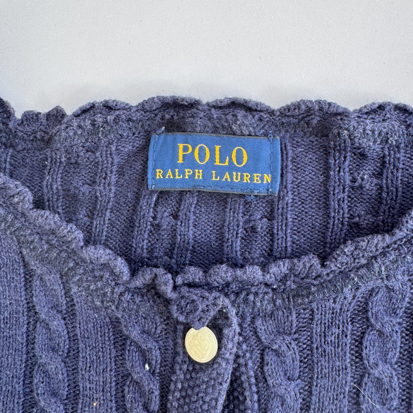 Ralph Lauren Cable Knit Cardigan - Large