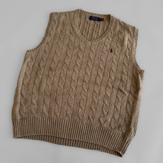 Ralph Lauren Cable Knit Vest - Medium