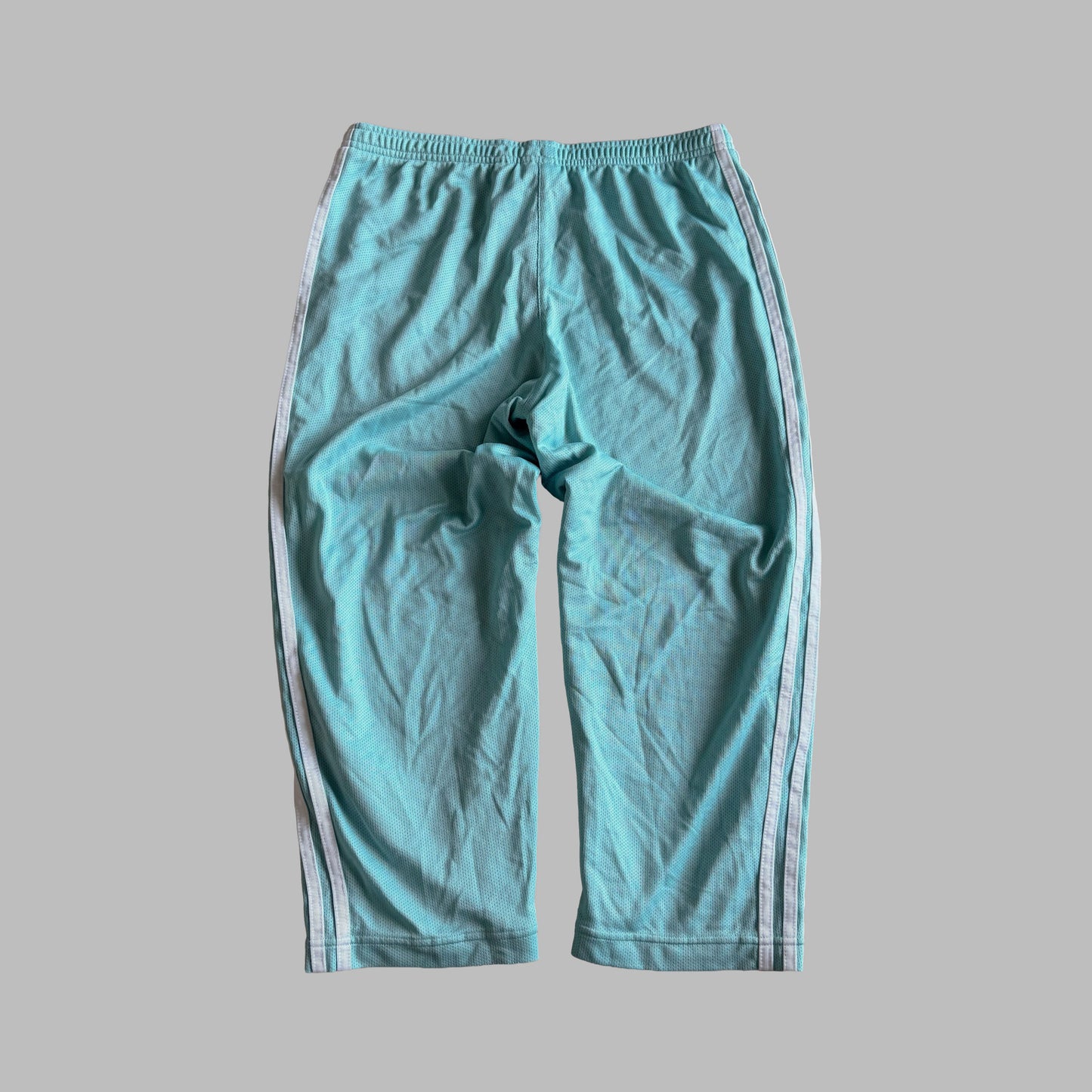 Y2K Adidas Three Stripe 3/4 Length Track Pants - M