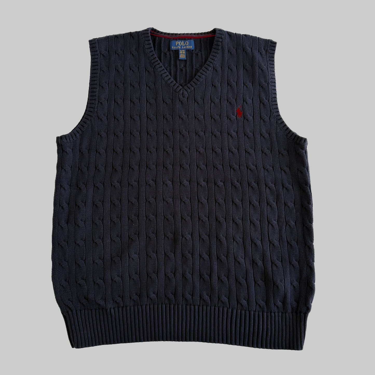 Ralph Lauren Cable Knit Vest - Small