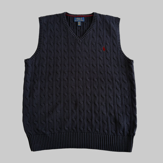 Ralph Lauren Cable Knit Vest - Small
