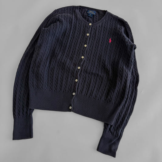 Ralph Lauren Cable Knit Cardigan - Small