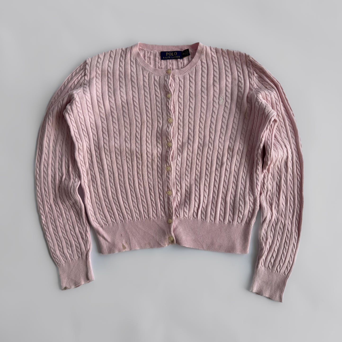 Ralph Lauren Cable Knit Cardigan - Small