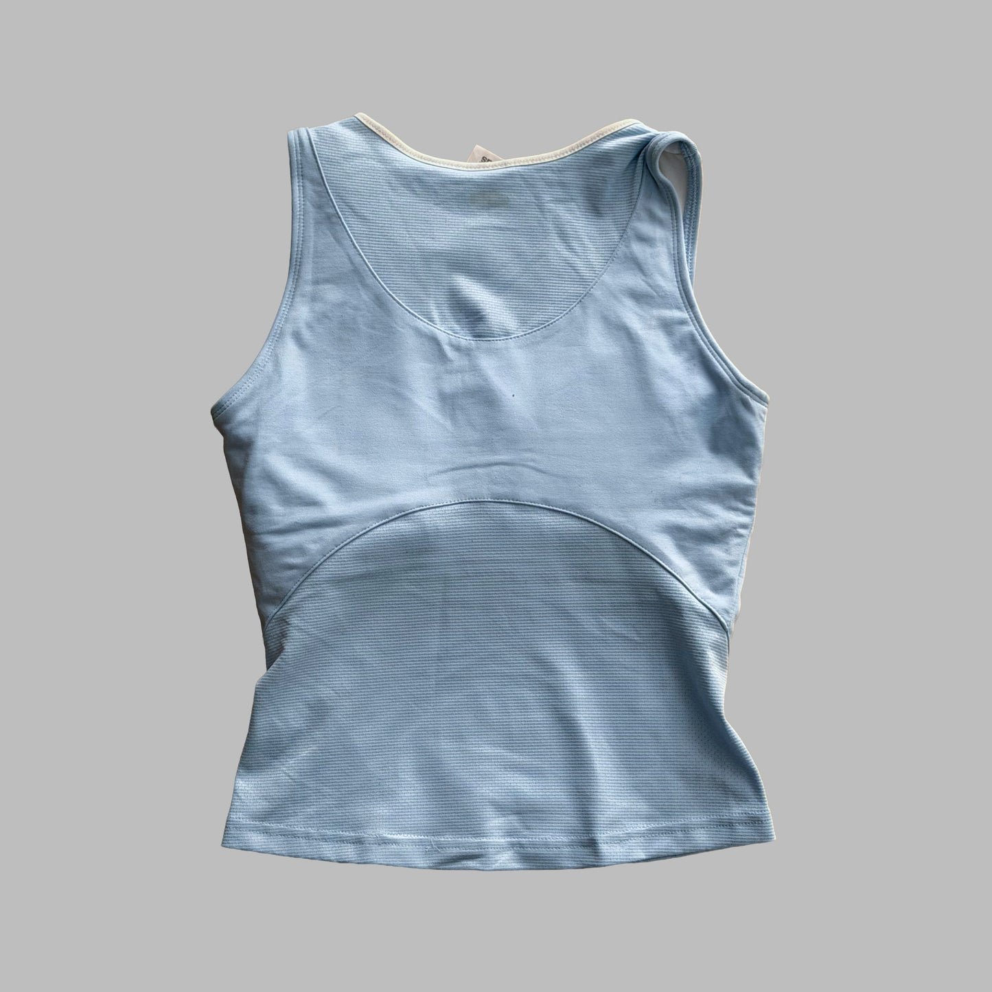 Y2K Adidas Three Stripe Activewear Tank - S