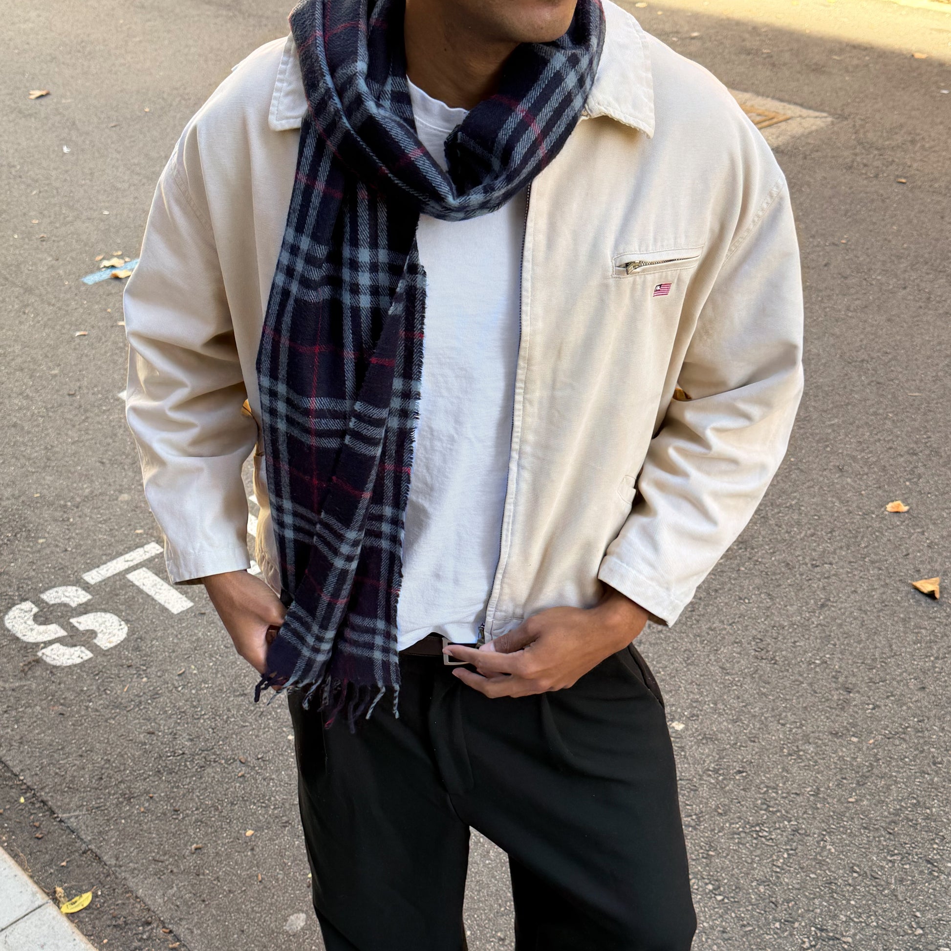 90s Burberry Lambswool Check Scarf – Mod. Vintage