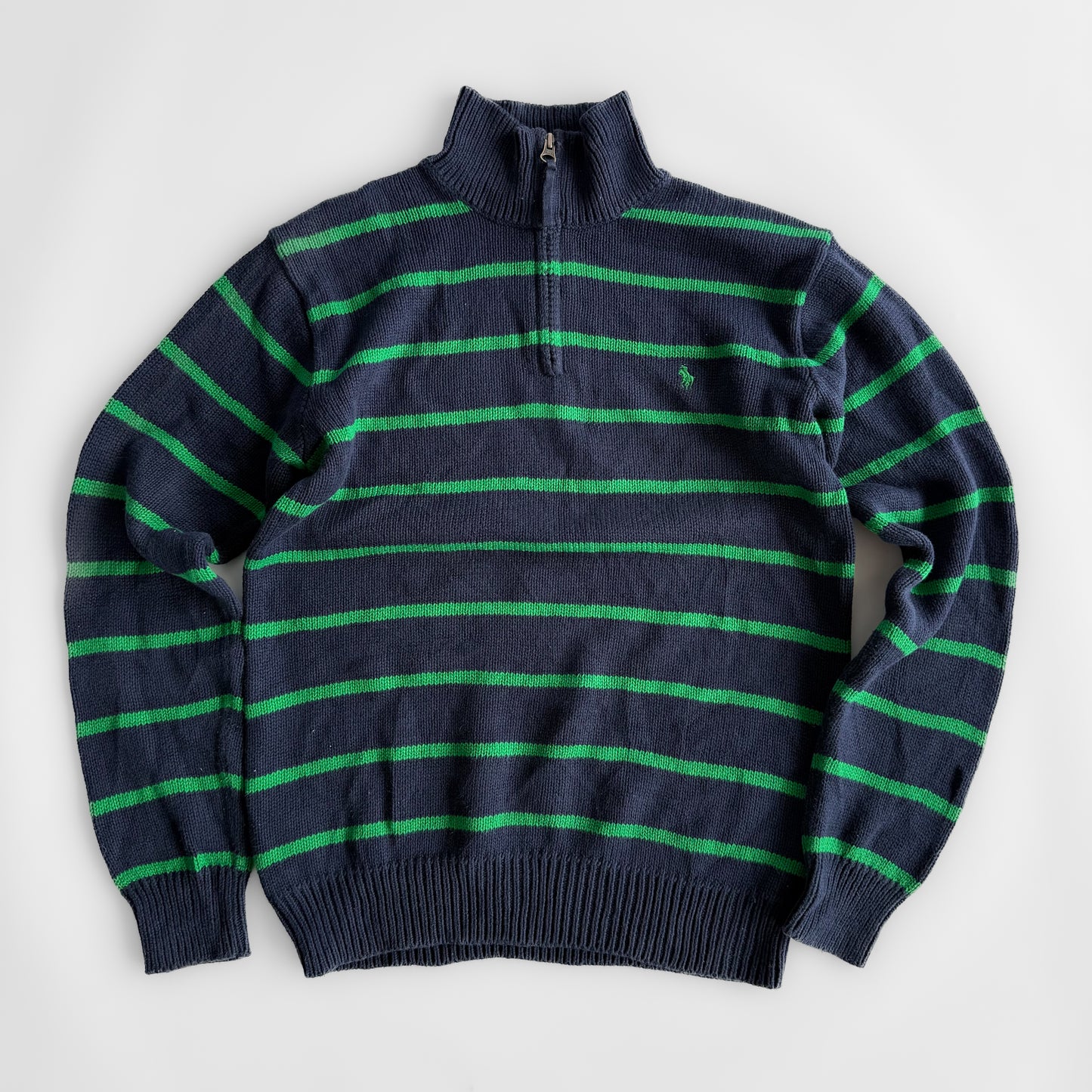 Ralph Lauren Striped Quarter Zip - Small