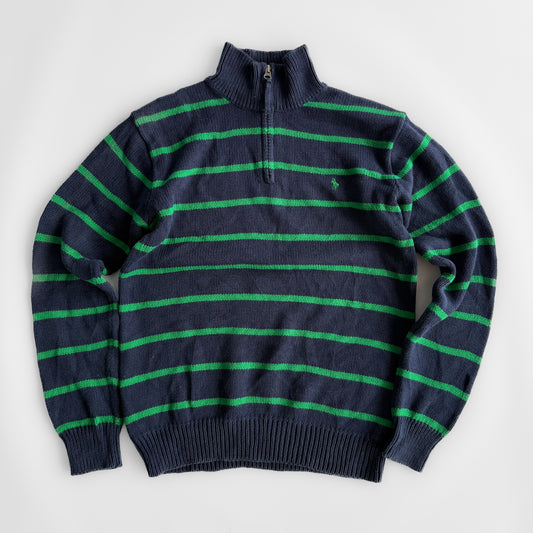 Ralph Lauren Striped Quarter Zip - Small